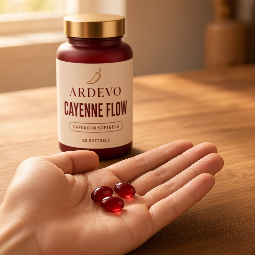 Ardevo Cayenne Flow Capsaicin Softgels
