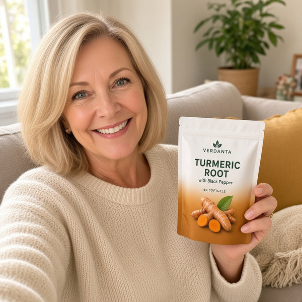 Verdanta customer photo with the wild oregano oil pouch