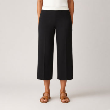 Wrenna Wide-Leg Stretch Capri