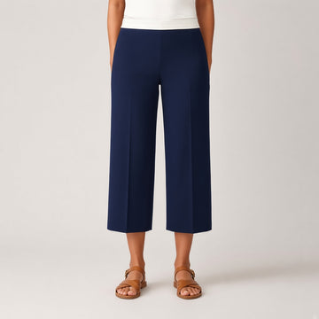 Wrenna Wide-Leg Stretch Capri