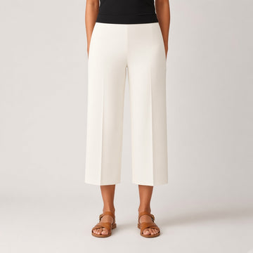 Wrenna Wide-Leg Stretch Capri